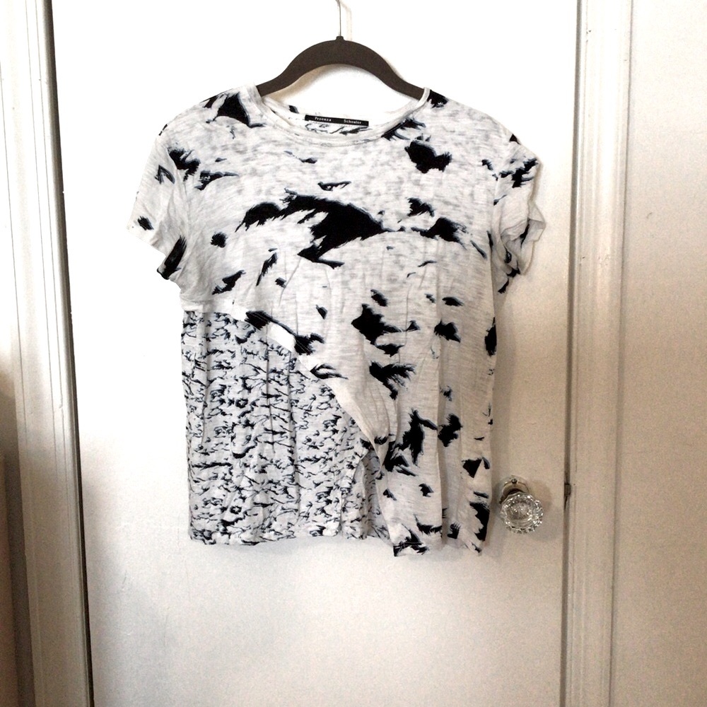 Proenza Schouler Layered Abstract Print Tee